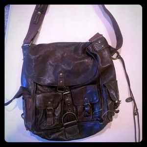 Juicy couture crossbody bag dark brown leather